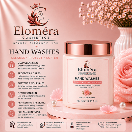 Eloméra Hand Wash  Deep Cleansing, Protect & Soften | Natural Extracts & Vitamin Complex | 100ml