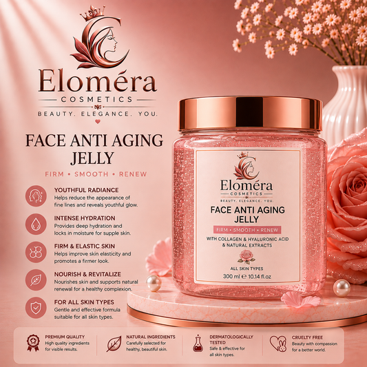 Eloméra Face Anti Aging Jelly  Firm, Smooth & Renew | Collagen & Hyaluronic Acid | 300ml
