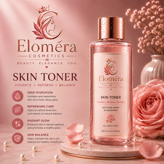 Elomera Cosmetic Skin Toner Refresh, Hydrate & Balance